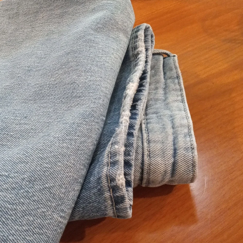 Women 8 Free Assembly Vintage Straight Leg Jeans Faded Blue Y2K Denim